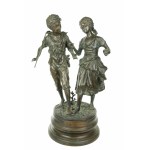 Ernest Rancoulet (Sorèze , 1842 - Bordeaux, 1905), Grande sculpture en bronze Le pèche original.