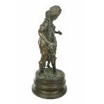 Ernest Rancoulet (Sorèze , 1842 - Bordeaux, 1905), Grande sculpture en bronze Le pèche original.