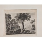 Gabriel Perelle (Vernon, 1604 - Paris, 1677), Lot de trois gravures représentant des paysages avec des voyageurs
