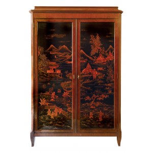 Armoire à 2 portes en laque de Chine