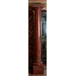 Coppia di colonne in marmo rosso antico