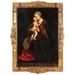 Ambrosius Benson (Lombardia, 1495 - Bruges, 1550) Cerchia diValeriano Magni (Milano, 1587 - Salisburgo, 1661) a firma di, Madonna con Gesù Bambino in braccio