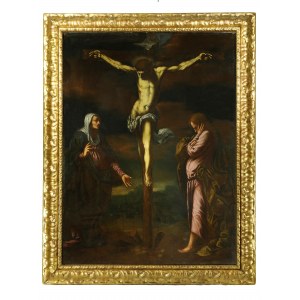 Pittore veneto del XVII secolo, Cristo crocifisso con Madonna e San Giovanni Evangelista