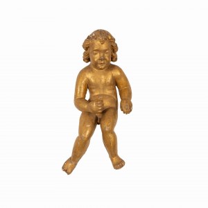 Manifattura dell'Italia centrale del XVII secolo, Putto in legno dorato