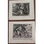 Lotto di 20 incisioni e un frontespizio del volume Oraculum Anachoreticum A.D. 1600