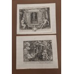 Wiele z 20 rycin i frontispis tomu Oraculum Anachoreticum A.D. 1600