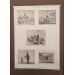 Folder con 4 incisioni di Stefano della Bella e una di Edouard Eckman da Jacques Callot