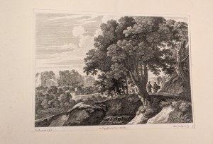 Gabriel Perelle (Vernon, 1604 - Paryż, 1677), Wiele z 2 rycin z De L'impression de Pierre Mariette avec Privilege du Roy