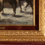 Alessio Issupoff (Vjatka, 1889 - Rome, 1957), Chevaux dans la neige
