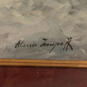 Alessio Issupoff (Vjatka, 1889 - Rzym, 1957), Odpoczywające konie na śniegu