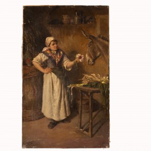 Vincenzo Caprile (Napoli, 1856 - Napoli, 1936), Fiori agli asini