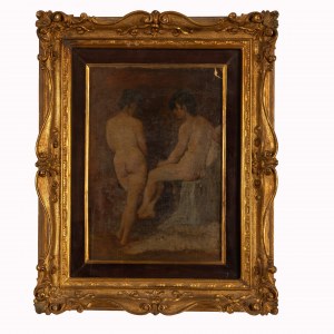Alessandro Milesi (Venezia, 1856 - Venezia, 1945) Ambito di, L'Atelier del pittore