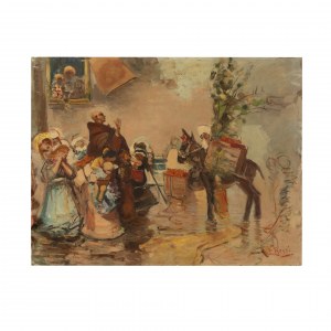 Lucius Rossi (Rome, 1846 - Paris, 1913), La procession