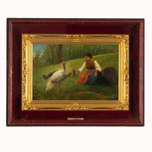 Valerico Laccetti (Vasto, 1836 - Rome, 1903), Contadina abruzzese