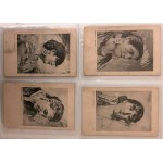 Folder z pocztówkami, telegramami Francesco Paolo Michettiego