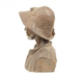 Costantino Barbella ( Chieti, 1853 - Roma, 1925), Scultura in bronz Il Campagnolo