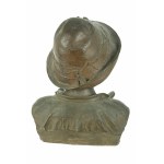 Costantino Barbella ( Chieti, 1853 - Roma, 1925), Scultura in bronz Il Campagnolo
