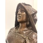 Costantino Barbella ( Chieti, 1853 - Roma, 1925), Scultura in bronzo La Montagnola