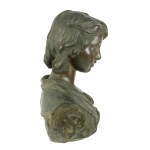 Costantino Barbella ( Chieti, 1853 - Roma, 1925), Scultura in bronzo La Montagnola
