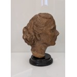 Scultura in terracotta Testa di anziana