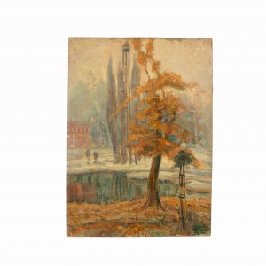 Raimondo Giovanetti (Correggio, 1898 - Milano, 1978), Inverno al parco