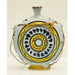 Fabrique Castelli du dernier quart du 19ème siècle, gourde ronde de pèlerin