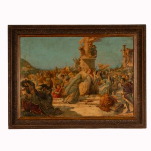 Basilio Cascella (Pescara, 1860 - Roma, 1950), Massacro degli Albigesi