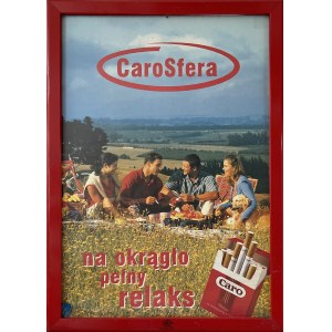 Advertisement for Caro cigarettes (framed)
