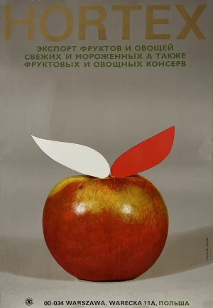 proj. Franciszek BARĄCZ, Hortex. Advertising poster for the Soviet market.