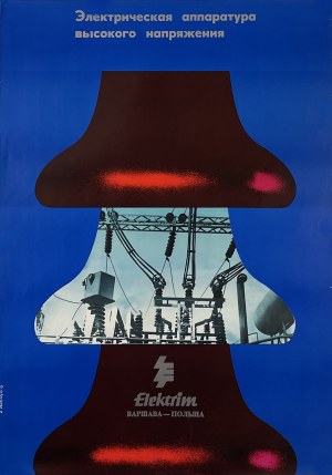 proj. Z. OSAKOWSKI, Elektrim, 1972 (poster in Russian)