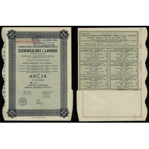 Polska, akcja na okaziciela o wartości 250 złotych, 1937, Warszawa