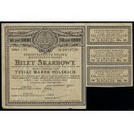Republic of Poland (1918-1939), 4% treasury ticket for 1,000 Polish marks, 1.05.1920, Warsaw