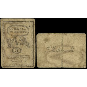 Polska, 5 groszy miedziane, 13.08.1794