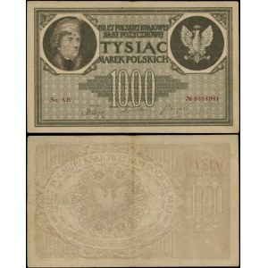 Polsko, 1 000 polských marek, 17.05.1919, ser. AB