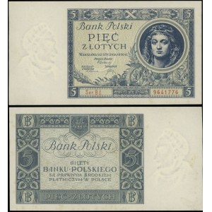 Polsko, 5 zlotých, 2.01.1930, BJ