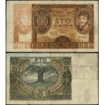 Poland, destruct of 100 zloty denomination banknote, 2.06.1932, AF