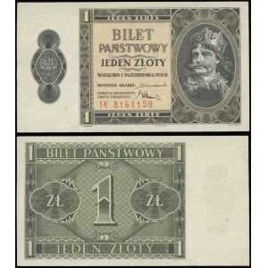 Polska, 1 złoty, 1.10.1938, IK