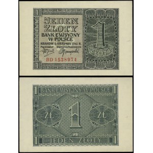 Poland, 1 zloty, 1.08.1941, BD