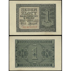 Poland, 1 zloty, 1.08.1941, BD