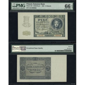 Poland, 5 gold, 1.08.1941, AE