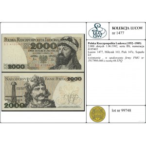 Polska, 2.000 złotych, 1.06.1982, seria BS