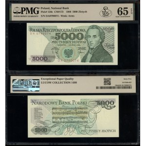 Polsko, 5 000 zlotých, 1.12.1988, série DA