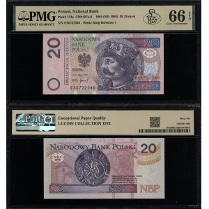Polsko, 20 zlotých, 25.03.1994, série ES