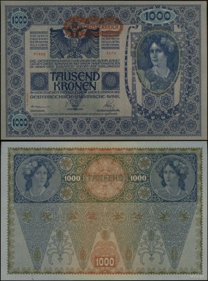 Rakousko, 1 000 korun, 2.01.1902 (1919)