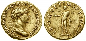 Cesarstwo Rzymskie, aureus, (112-114), Rzym