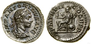 Roman Empire, denarius, 219, Rome
