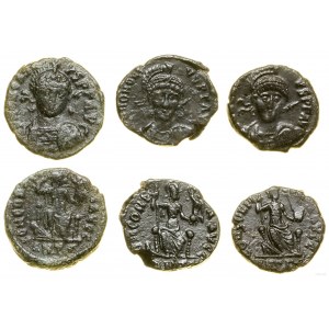 Roman Empire, flight 3 x small follis, (393-423), Antioch