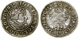 Poland, grosz, 1540, Gdańsk
