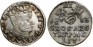 Poland, trojak, 1583, Vilnius