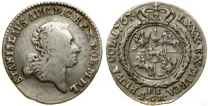 Poland, zloty (4 groszy), 1767 FS, Warsaw